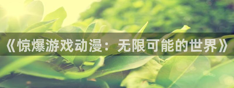 《囧次元》：《惊爆游戏动漫：无限可能的世界》